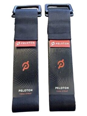 Peloton Black and Red Yoga Strap Pair